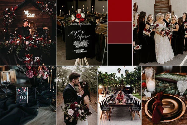 20+ Burgundy and Black Wedding Ideas for Fall Winter 2025 Rosy Prints 20+ Burgundy and Black Wedding Ideas for Fall Winter 2025 Rosy Prints
