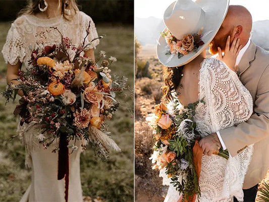 Fall Wedding Bouquets and Flowers - Rosy Prints