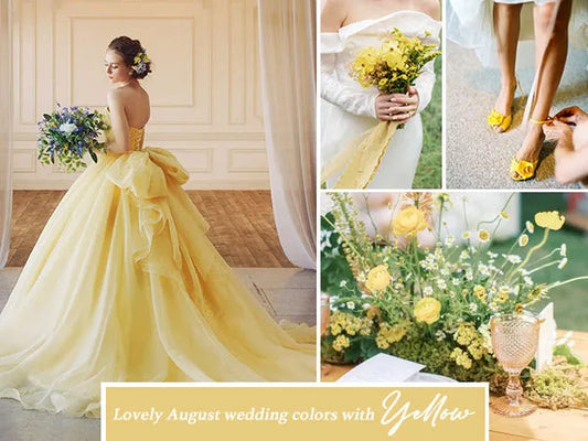 August Wedding Colors 2025 with Yellow