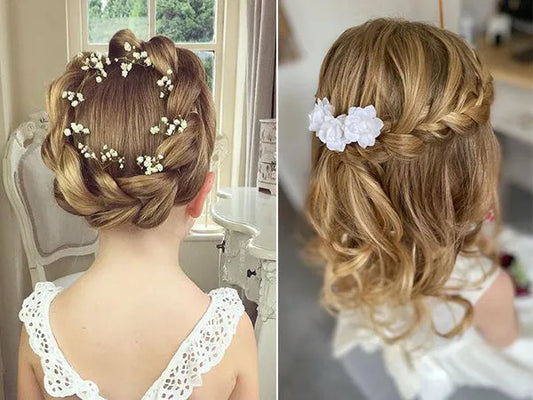 6 Trending Wedding Hairstyles for Flower Girls - Rosy Prints