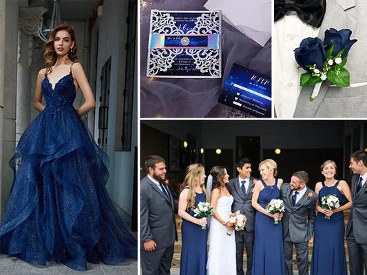 10 Elegant Navy Blue Wedding Color Palettes for 2025 Brides - Rosy Prints