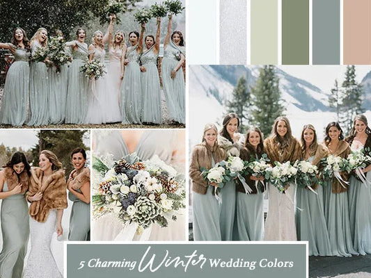 5 Winter Wedding Color Combs with Unique Charm - Rosy Prints