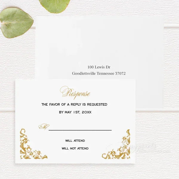 formal gold white roman church catholic wedding invitations