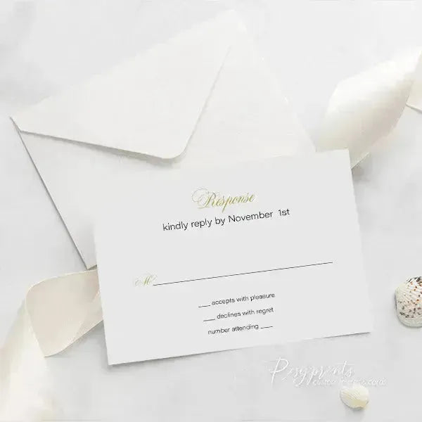 modern black and gold acrylic wedding invitations ROSYA14 - Rosy Prints