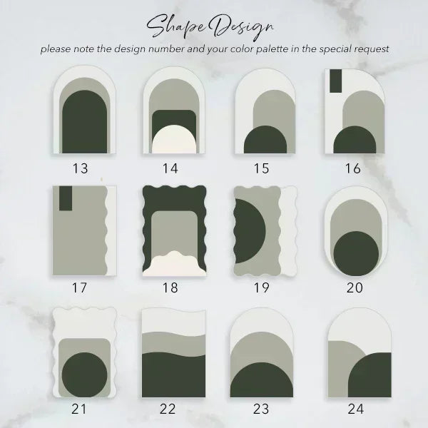 sage green half arched wedding invitations RPS11