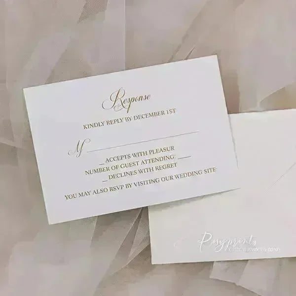 emerald green and gold vintage wedding invitations ROSG18 - Rosy Prints