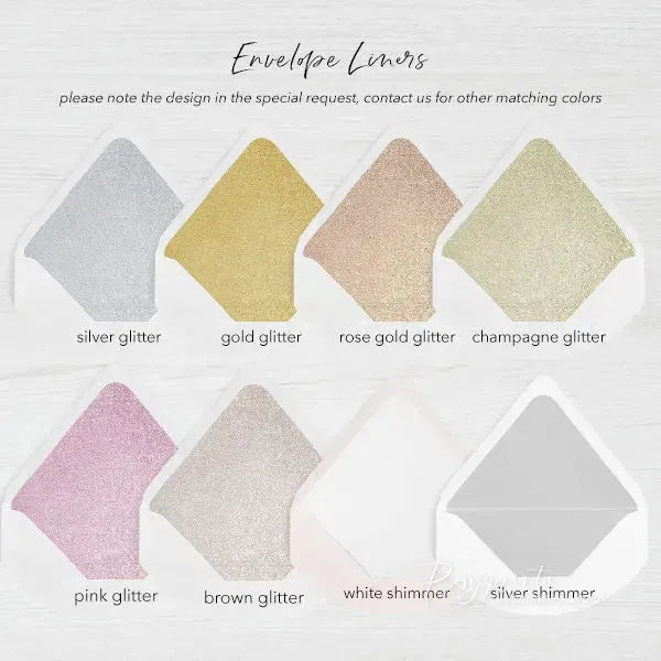 Matching Envelope Liners, 20pcs/set - Rosy Prints