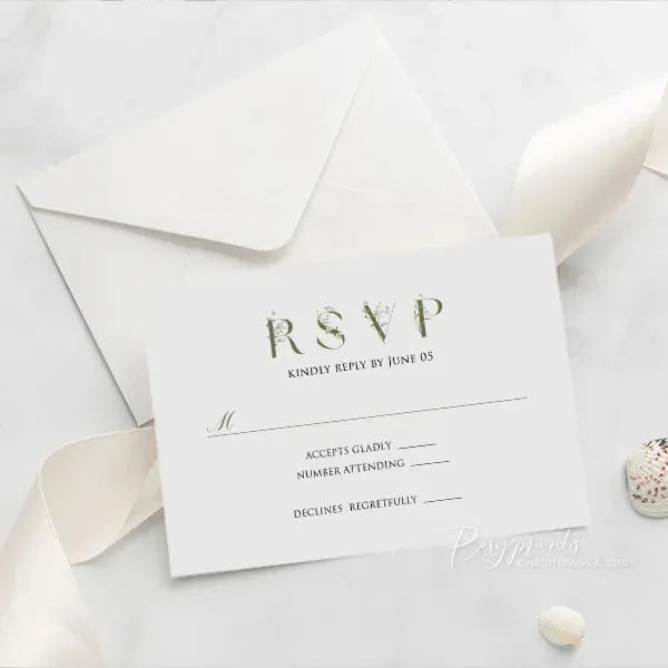 pastel wildflower acrylic wedding invitations ROSYA72 - Rosy Prints