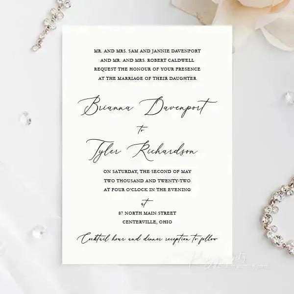 sage green half arched wedding invitations RPS11 - Rosy Prints