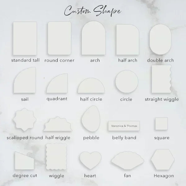 black and white arch stacked wedding invitations RPS03