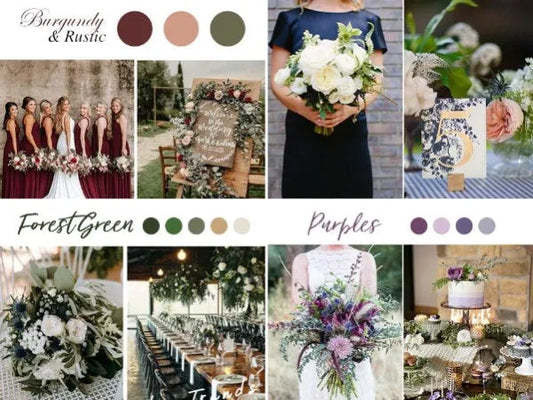 5 Rustic Fall Wedding Colors for October Brides