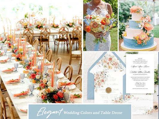 7 Elegant Wedding Color Palettes and Decorations - Rosy Prints
