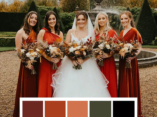 10 Stunning Fall Wedding Colors & Themes to Inspire - Rosy Prints