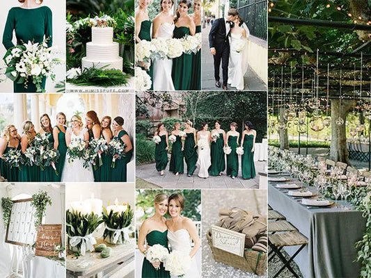 6 Green Wedding Color Ideas and Matching Invitations - Rosy Prints