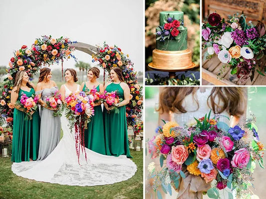 Moody Jewel Tone Wedding Colors and Decor Ideas