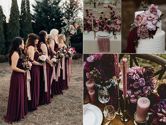 5 Dark Moody Wedding Colors for Fall and Winter - Rosy Prints
