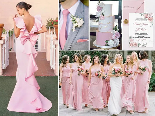 Spring Wedding Colors, pink wedding color, pink wedding invitations, wedding colors 2025