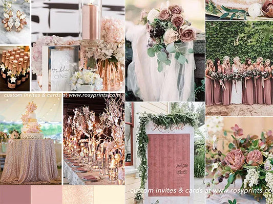 Dusty Rose Wedding Colors and Decorations