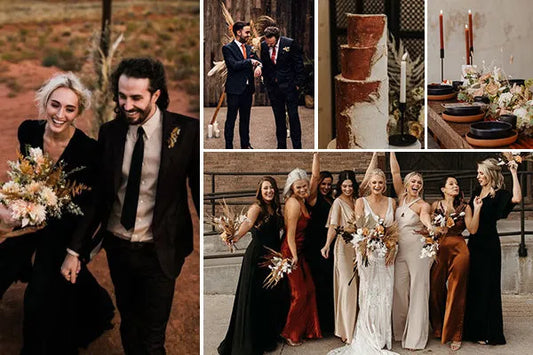 Black Wedding Color Palettes for Modern Couples
