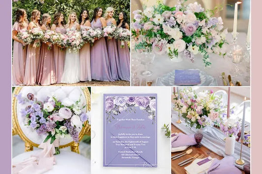 lilac and blush wedding