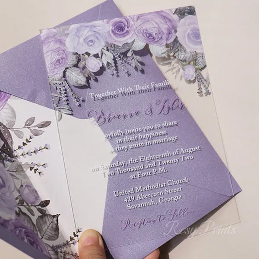 Purple Wedding Invitations