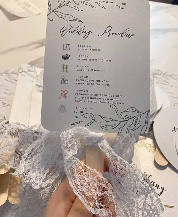 Wedding Program - Rosy Prints