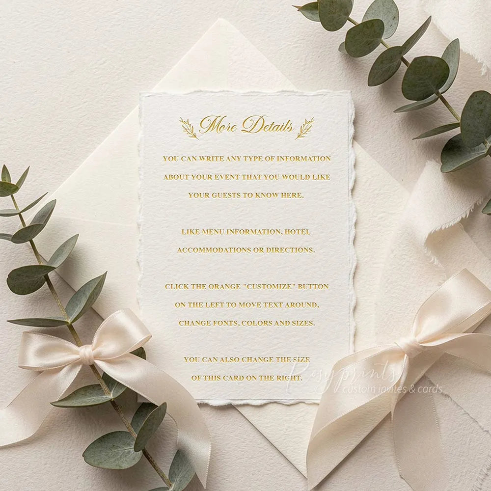 bespoke couple illustrated hand drawn letterpress wedding invitations with deckled edge