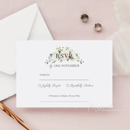 Ivory and champagne gold acrylic quinceanera invitations ROSYA95 - Rosy Prints