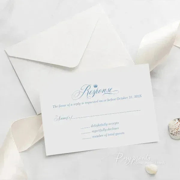 blue cinderella quinceanera acrylic invitations ROSYA17 - Rosy Prints