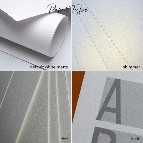 Paper Type, price per one card