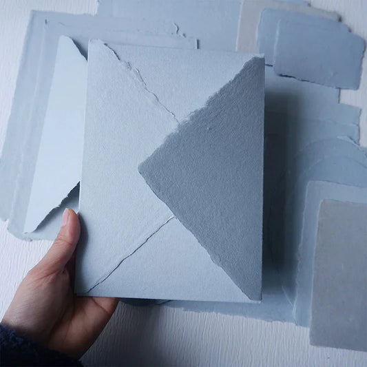 Handmade deckled edge envelopes