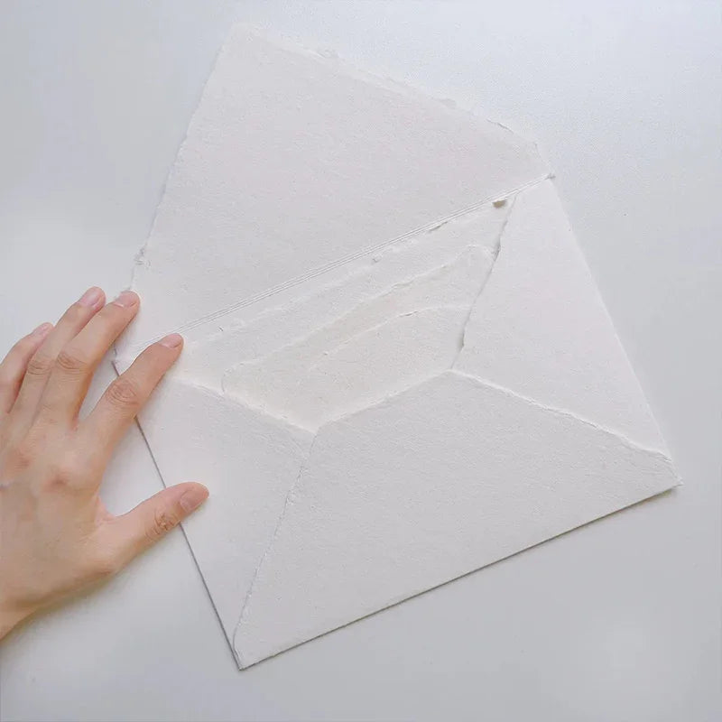 handmade deckled edge envelopes, 10pcs/set