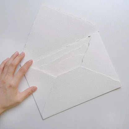 handmade deckled edge envelopes, 10pcs/set