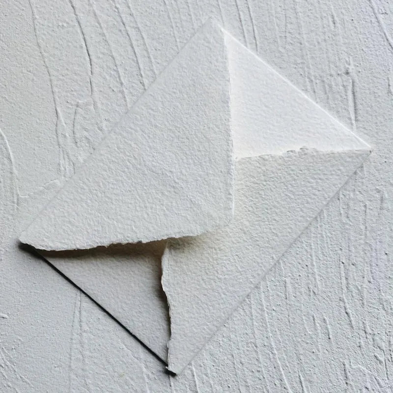 Handmade deckled edge envelopes